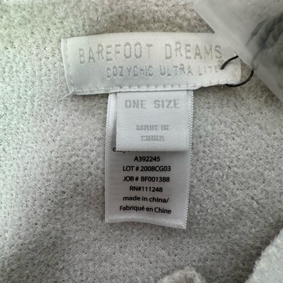 Barefoot Dreams CozyChic Ultra Lite Ocean‎ Breeze Poncho Stripe OS Plus Soft - Picture 6 of 7